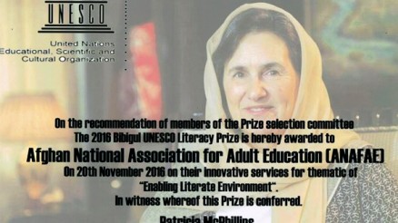 UNESCO Literacy Prize Awarded to ANAFAE
